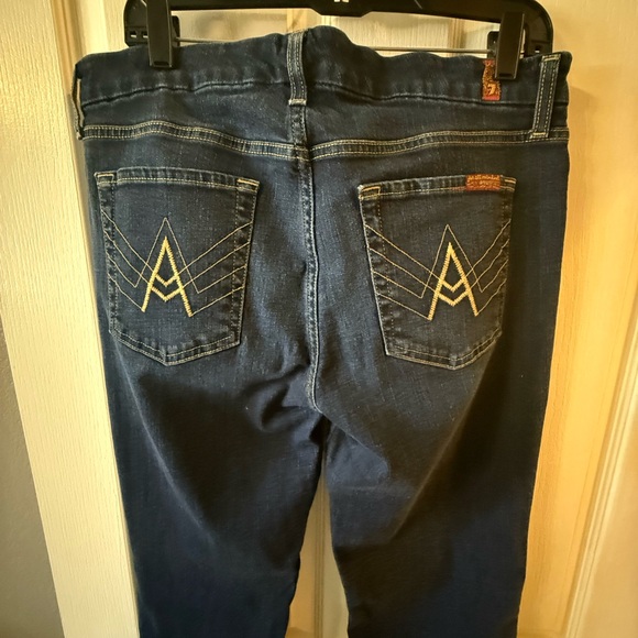 Authentic 7FAM A pocket women’s jeans, size 33 inch waist and 35 inch inseam. - Picture 4 of 9